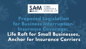 Proposed Legislation for Business Interruption Insurance Coverage: Life Raft for Small Businesses, Anchor for Insurance Carriers