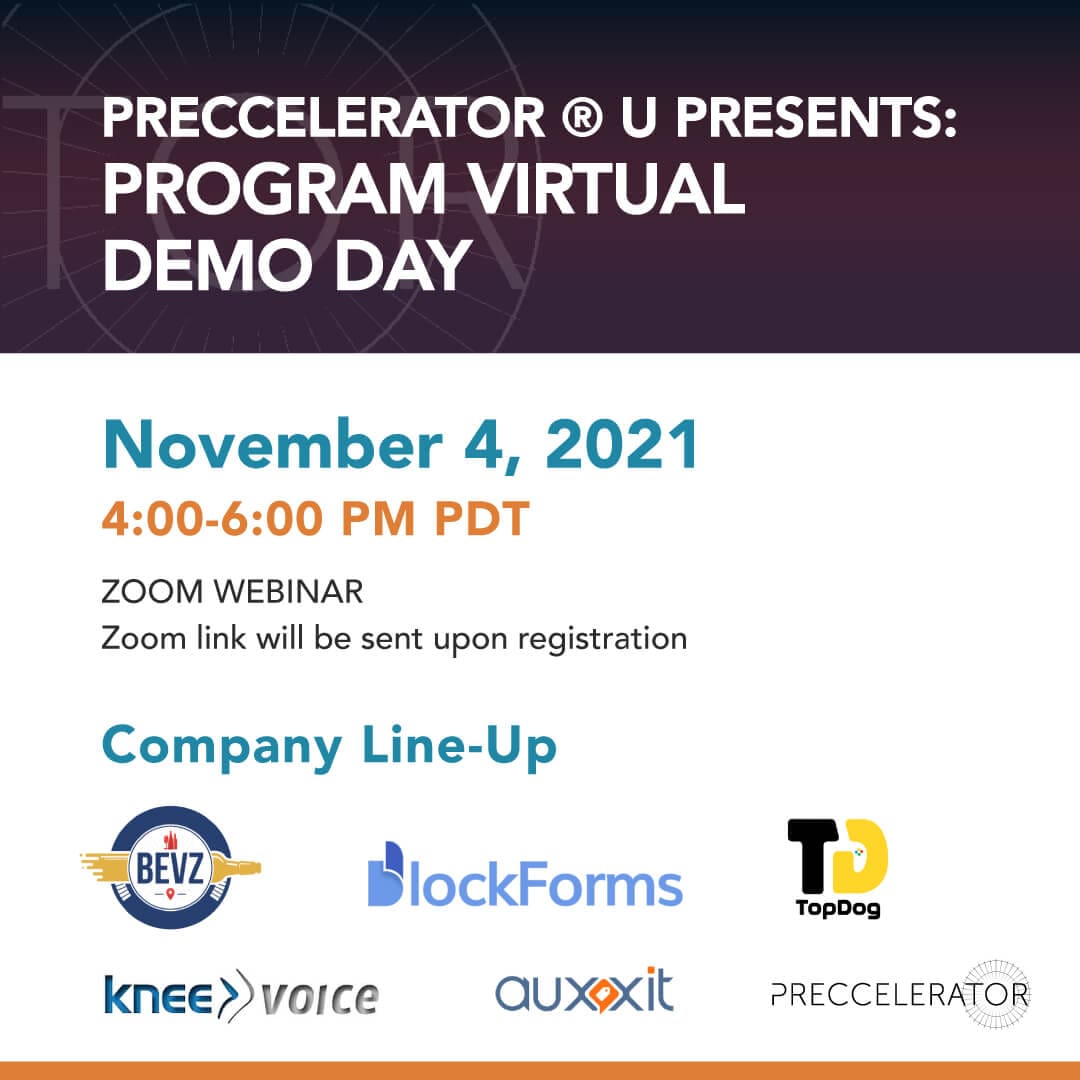 Preccelerator® Program Virtual Demo Day